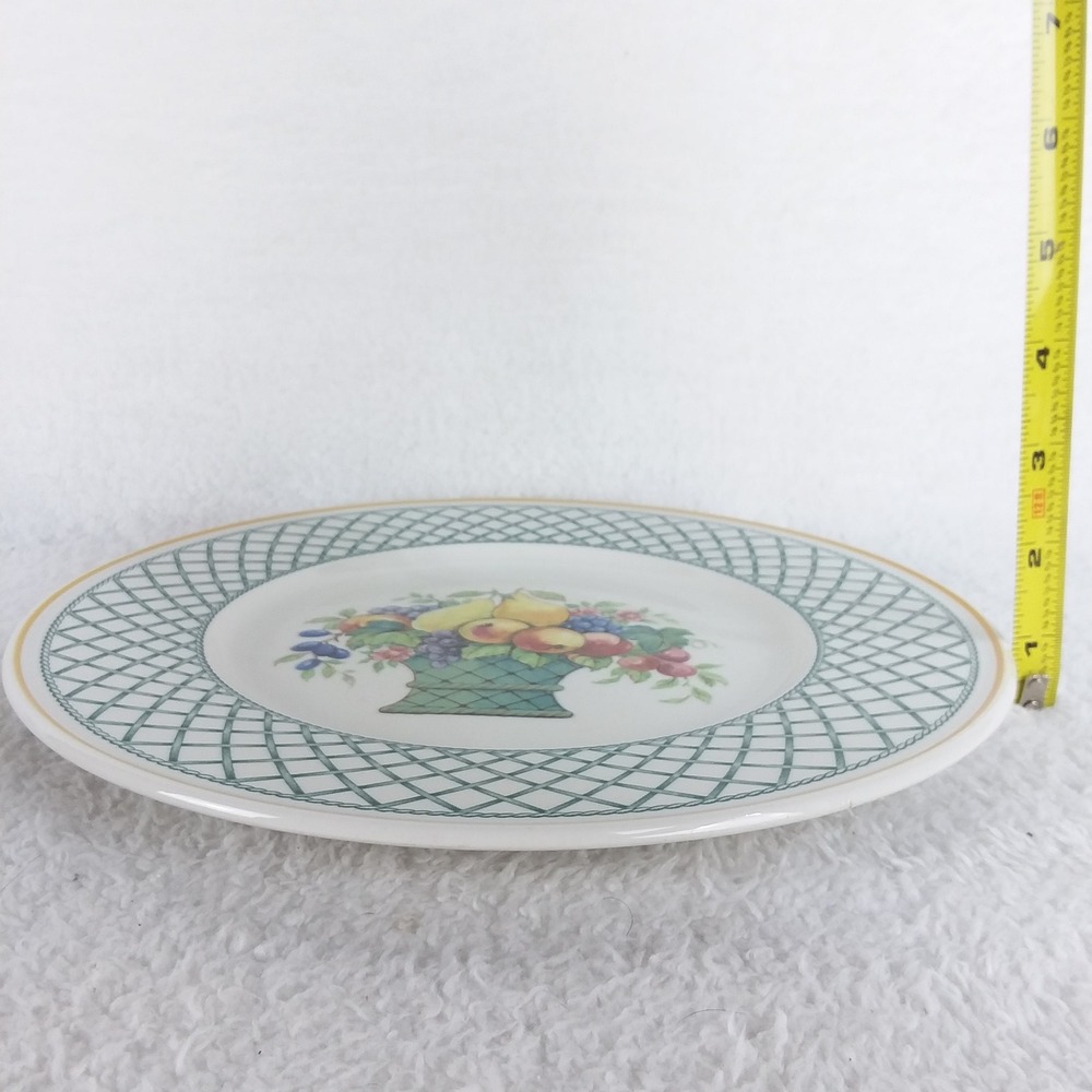4 Villeroy‎ & Boch Basket Porcelain Dinner Plates 10.5" Germany Discontinued - Picture 7 of 9